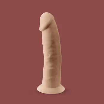 SILEX D Model 2 Realistic Dildo 6", SILEXPAN dual-density | Dark-Ink