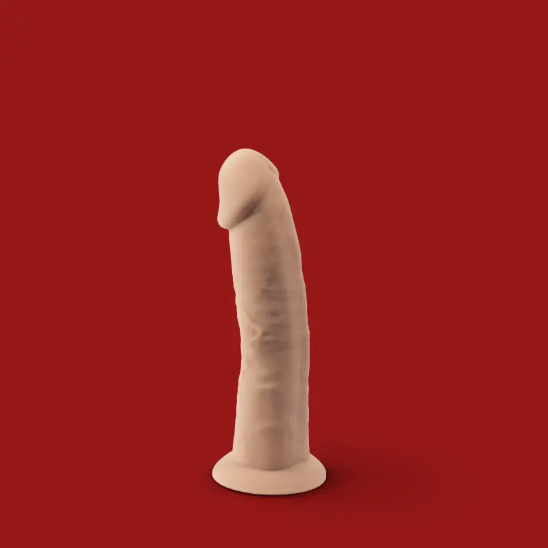 Dildo realista SILEX D Model 2, SILEXPAN doble densidad 6" | Dark-Ink