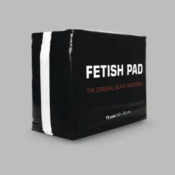Fetish Pad Mister B, protector negro 60x90 cm, 15 uds | Dark-Ink