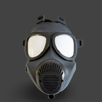GASMASTER 12D Hamster Cheek Gas Mask | Rubber Fetish Mask