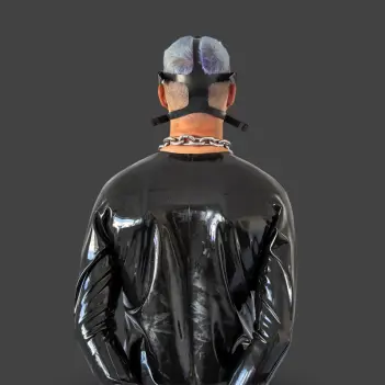 Máscara de gas fetish GASMASTER Alien | 2 modos | Dark-Ink