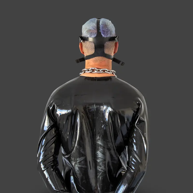 Máscara de gas fetish GASMASTER Alien | 2 modos | Dark-Ink