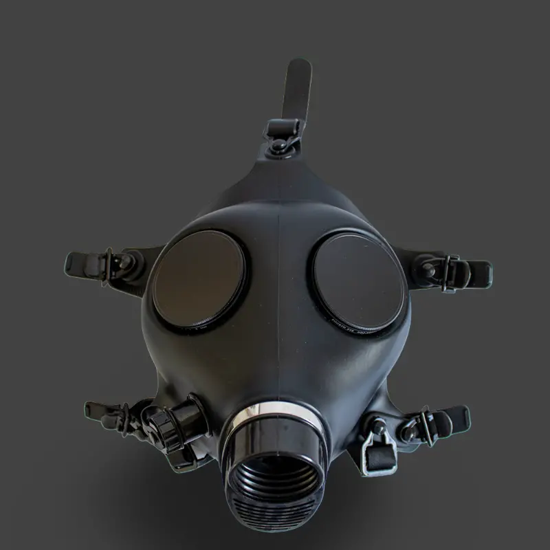 Máscara de gas fetish GASMASTER Alien | 2 modos | Dark-Ink