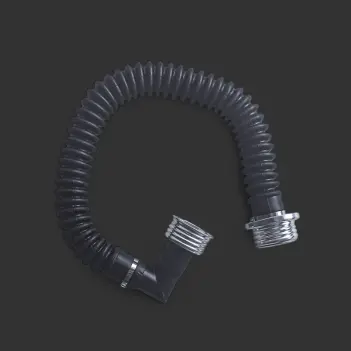 GASMASTER Gas Mask Hose | 90° Angled Female Connector M40 | Dark-Ink