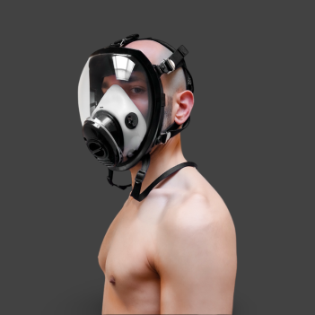 GASMASTER MSX Full Visor Gas Mask | Masque Rubber Panoramique