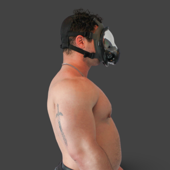 GASMASTER RD40 Double Air Intake Gas Mask | Breath Control Mask