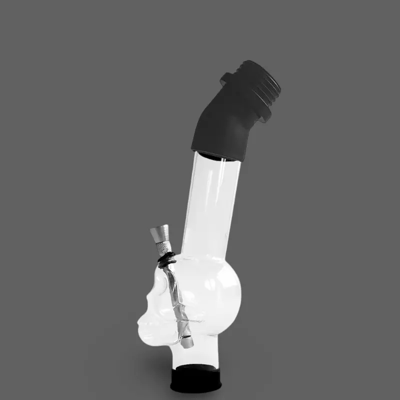 GASMASTER Gasmasken-Bong | Transparente Skull-Kammer | M40 | Dark-Ink