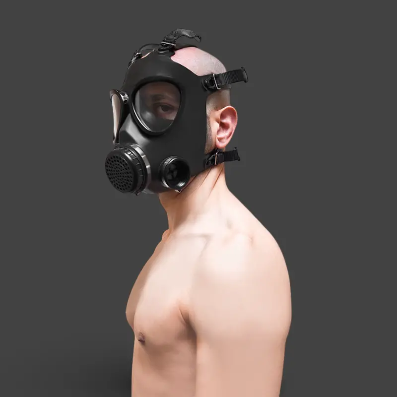 Cagoule masque à gaz GASMASTER Army | Raccord M40 | Dark-Ink