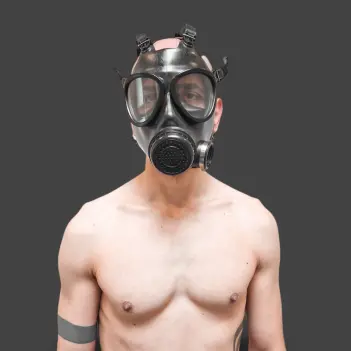 Cagoule masque à gaz GASMASTER Army | Raccord M40 | Dark-Ink