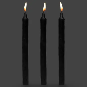Bougies fetish drip Master Series Fire Sticks, 2 couleurs | Dark-Ink