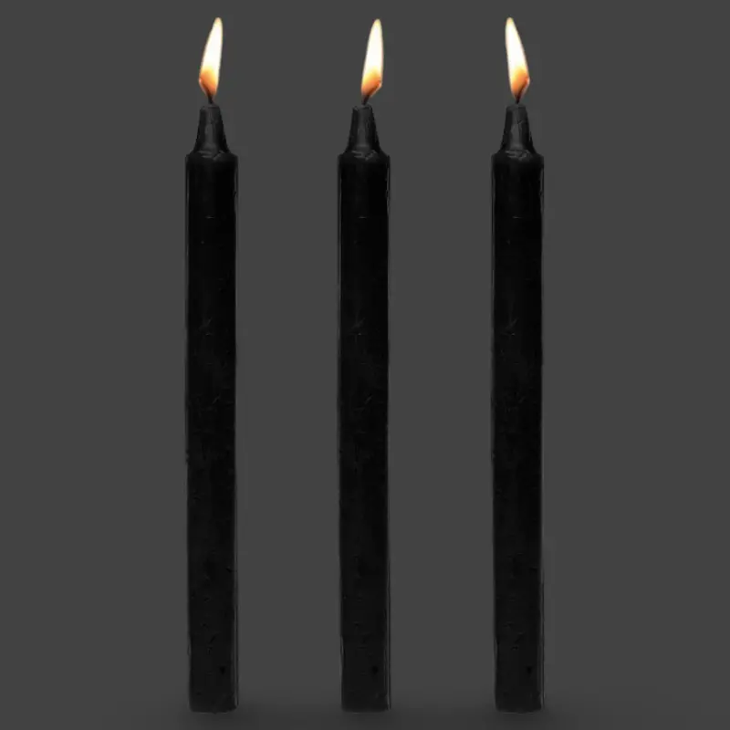 Master Series Fire Sticks Drip Candles, black & purple pack | Dark-Ink