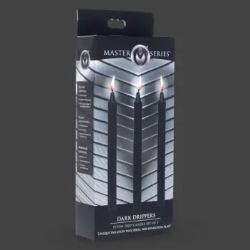 Master Series Fire Sticks Drip Candles, black & purple pack | Dark-Ink