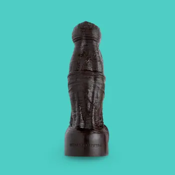 Hankey's Toys Minotaur Fantasy-Dildo, Kugelkopf, 5 Größen | Dark-Ink