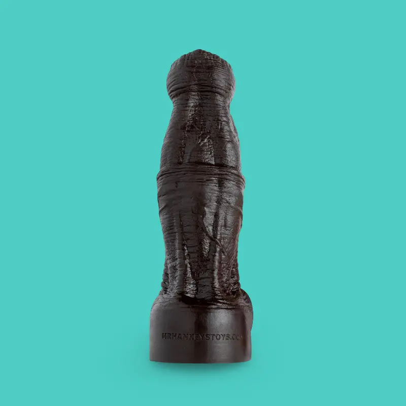 Hankey's Toys Minotaur Fantasy-Dildo, Kugelkopf, 5 Größen | Dark-Ink