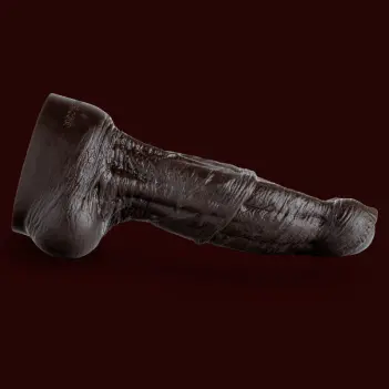 Hankey's Toys Minotaur Fantasy-Dildo, Kugelkopf, 5 Größen | Dark-Ink