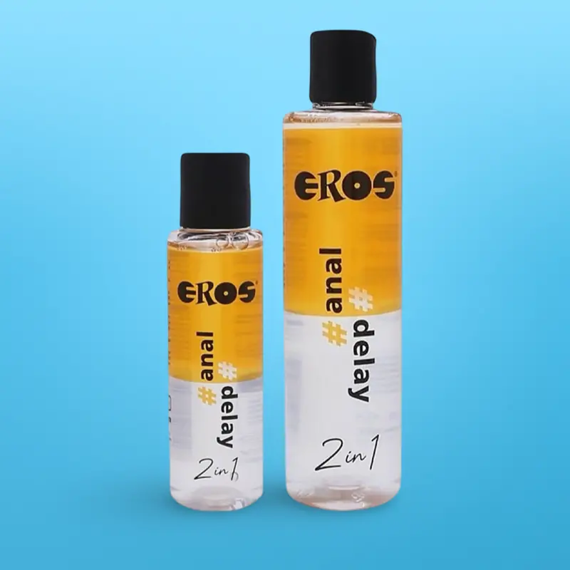 Lubricante anal retardante EROS 2 in 1 con Laureth-9 100ml | Dark-Ink