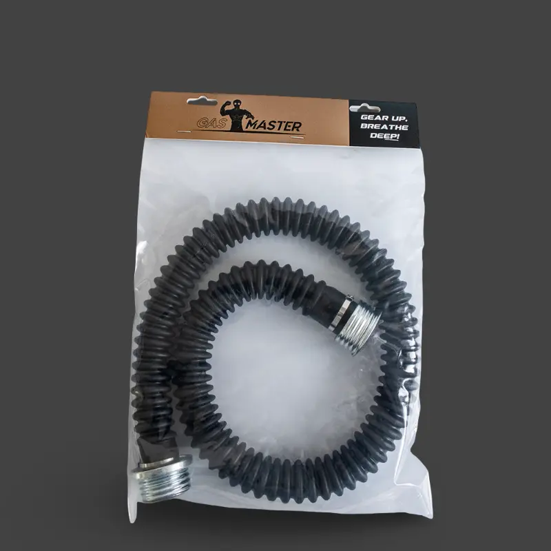 GASMASTER Gas Mask Hose XL 100 cm | Flexible Rubber M40 | Dark-Ink
