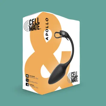 CELLMATE Apollo Vibrating Plug for Chastity Cage | Dark-Ink