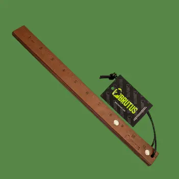 BRUTUS Boarding School Leather Tawse Paddle, 30 cm | Dark-Ink