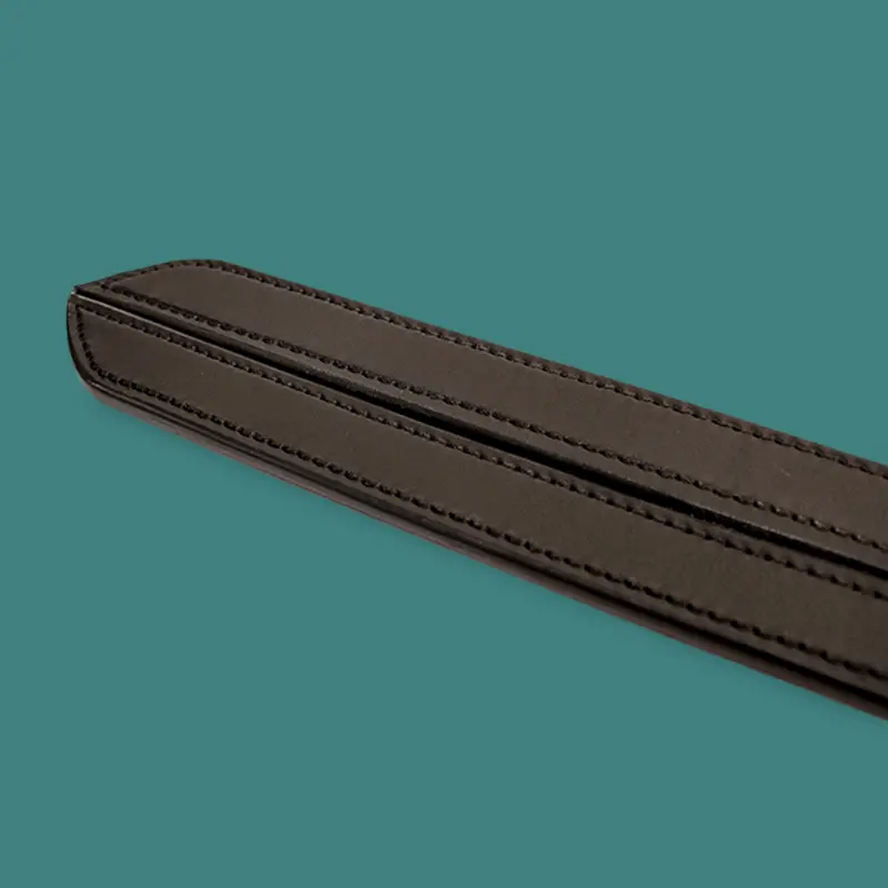 Fusta cuero BRUTUS Two Finger Whip II, 55 cm, 5 cm ancho | Dark-Ink
