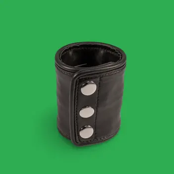 BRUTUS Leather Wrist Wallet Zip, 2 snap rows, fits all | Dark-Ink