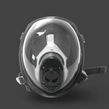 Máscara de gas fetish GASMASTER MSX | Visor panorámico | Dark-Ink
