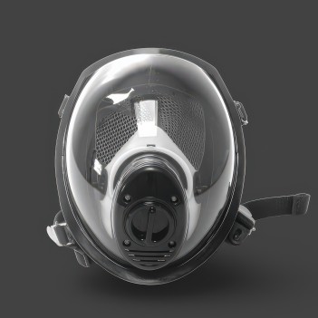 GASMASTER MSX Full Visor Gas Mask | Panoramic Rubber Fetish Mask