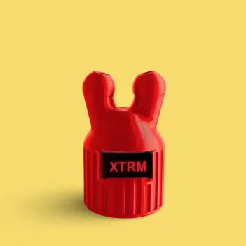 Inhalateur poppers XTRM KINKY Double Red, bouton différé | Dark-Ink