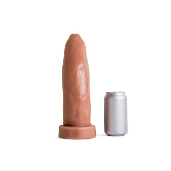 Hankey's Toys Ramrodder Silicone Dildo, tapered, one size | Dark-Ink