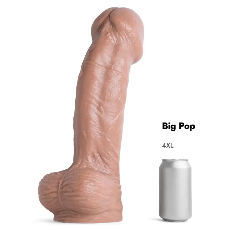 Gode réaliste Big Pop Hankey's Toys, tête mushroom | Dark-Ink