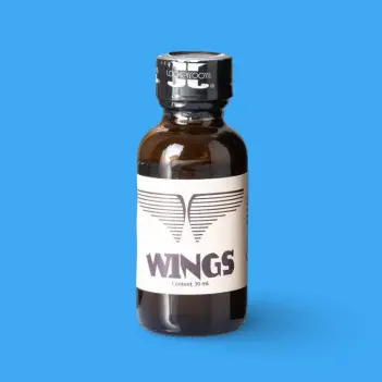 Poppers Wings Brown Pentyl 30ml grand format Lockerroom | Dark-Ink