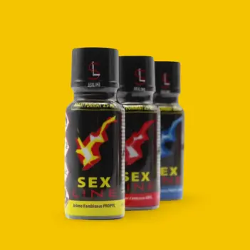 Poppers Sexline Yellow Isopropil 25ml, formato grande | Dark-Ink
