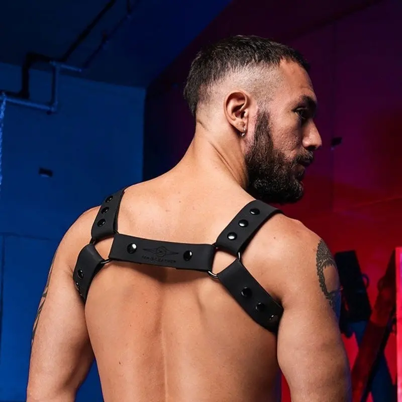 Silikon Harness Bulldog Mr S Leather Black, einfarbig | Dark-Ink