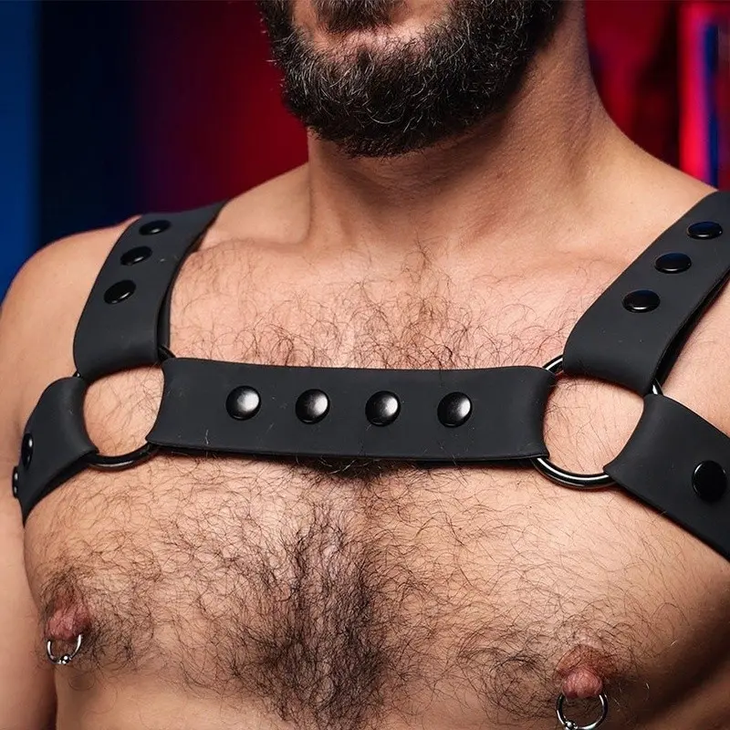Silikon Harness Bulldog Mr S Leather Black, einfarbig | Dark-Ink