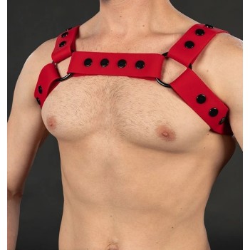 Slick Silicone Bulldog Harness - Red