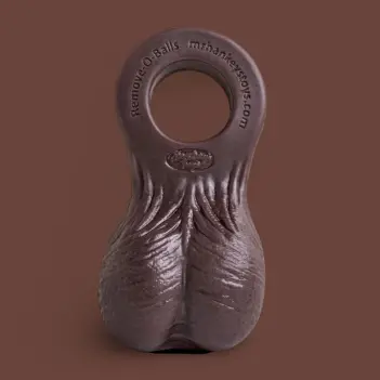 Hankey's Toys Remove-O-Balls Silicone Testicles Attachment | Dark-Ink