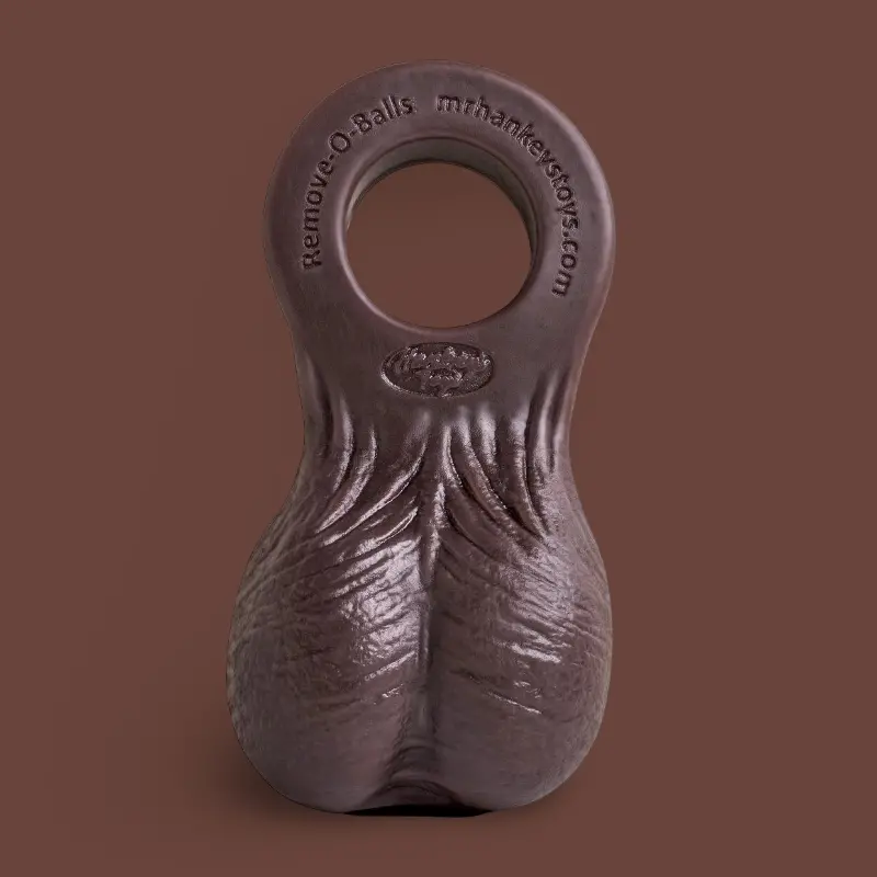 Testicules amovibles Remove-O-Balls Hankey's Toys, silicone | Dark-Ink