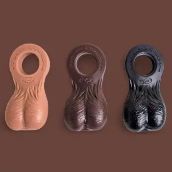 Hankey's Toys Remove-O-Balls Silicone Testicles Attachment | Dark-Ink