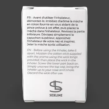 Sexline Poppers Inhaler Cotton Wicks Refill, pack of 15 | Dark-Ink