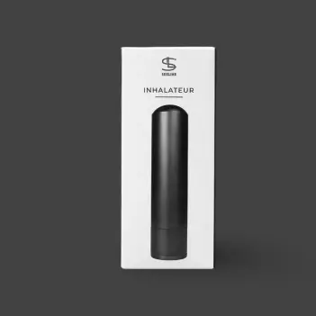 Sexline Poppers Inhaler, anthracite metal tube + tongs | Dark-Ink