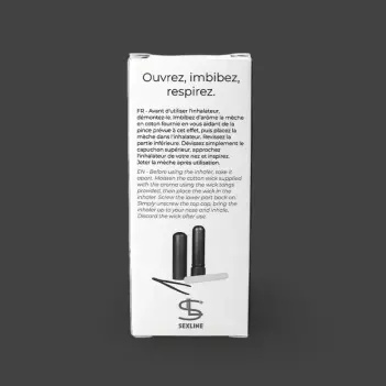 Sexline Poppers-Inhalator, Anthrazit-Metall + Zange | Dark-Ink