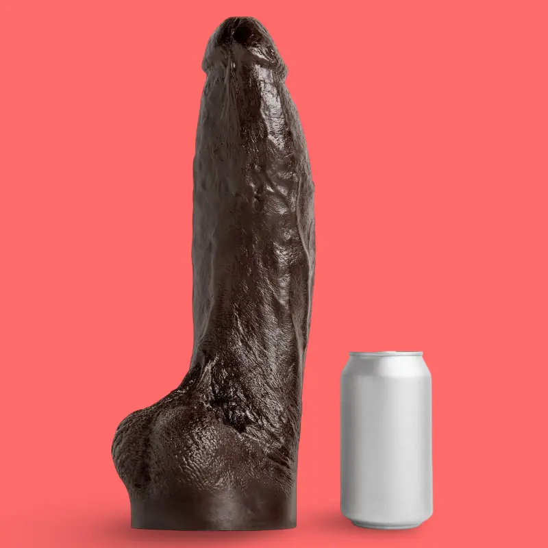 Hankey's Toys Roxas Caelum realistischer Dildo, 5 Größen | Dark-Ink