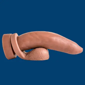 Hankey's Toys Ramrodder Silicone Dildo, tapered, one size | Dark-Ink