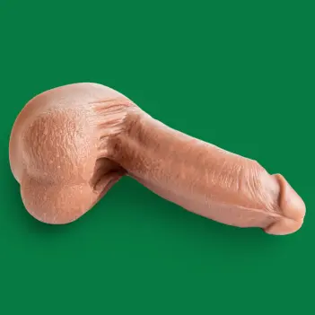 Hankey's Toys Omega Realistic Silicone Dildo, 4 sizes | Dark-Ink