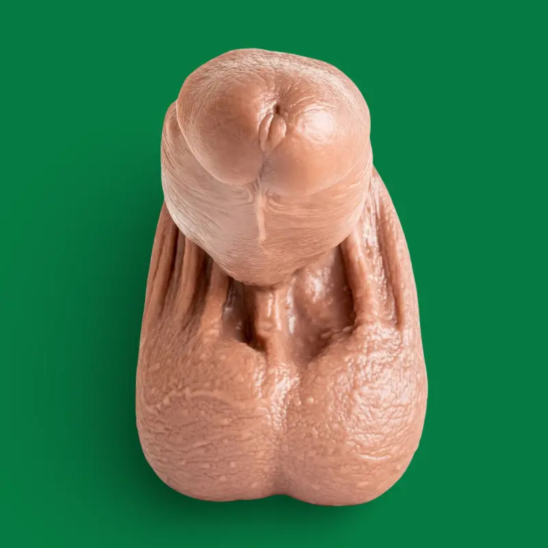 Hankey's Toys Omega Silikon-Dildo, 4 Größen, Harnessring | Dark-Ink