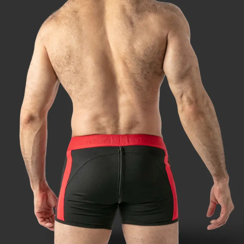 Locker Gear Open Access Fetisch Trunk, Rücken-Zip | Dark-Ink