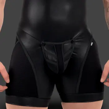 Singlet fetish RØK Rebel Wrestler, cremallera trasera | Dark-Ink