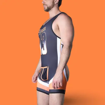 CB13 Chain Reaction Singlet Jock, offener Rücken | Dark-Ink