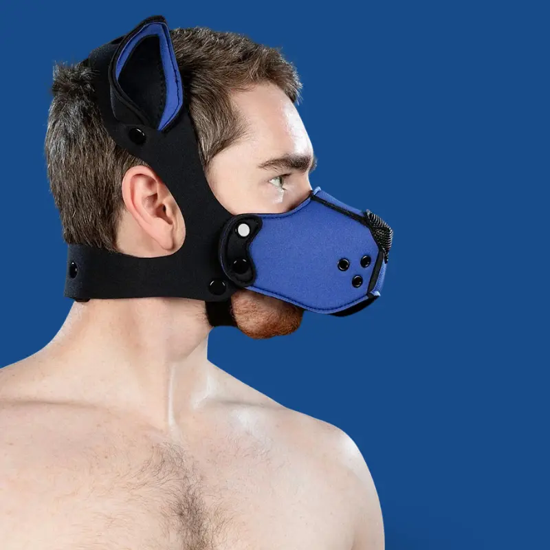 Mr S Leather K9 Muzzle Kit Royal | Puppy Play Néoprène