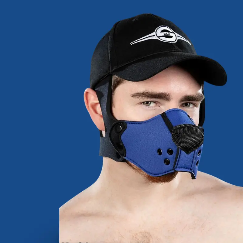 Mr S Leather K9 Muzzle Kit Royal | Puppy Play Néoprène